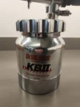 Devilbiss Ii (KB-555) 2 Qt Pressure Feed Cup. Fixed Price $424.00.