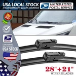 Black 28"+21" 2X Highly Clean Window Durable Front Windshield Wiper Blades Kit. Fixed Price $14.99.