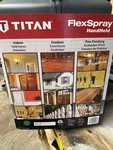 Titan Flexspray Handheld Paint Sprayer Material & Air Flow Control W/ Case. Fixed Price $152.00.