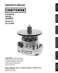 Craftsman 351.215000 Spindle Sander Owners Instruction Manual. Fixed Price $20.24.
