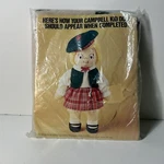 Needlework Kit Campbell's Vintage 1980 Soup Kid Girl Doll Sealed. Fixed Price $14.99.