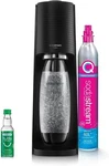 Terra Soda Maker Starter Kit Eco-friendly Sparkling Water Machine Black. Fixed Price $48.99.