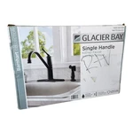 Glacier Bay Barnhart 1-HANDLE Kitchen Faucet Side Sprayer Matte Black High Arc. Fixed Price $34.95.