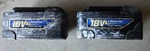 Two Graco Volt Lithium Li-ion Batteries # 16D558 For Truecoat Painter. Fixed Price $72.00.