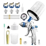 Professional Hvlp Gravity Spray Gun Nozzles 1.4/1.7/2.0MM 3X650ML No-wash Cup. Fixed Price $42.09.