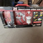 Campbell Hausfeld 34 Piece Gravity Fed Spray Gun Kit New In Box. Fixed Price $85.00.