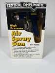 Central Pneumatic 93205 High Pressure Air Spray Gun 1 Qt Cup Open Box. Fixed Price $18.00.