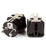 Orei 2 In 1 Usa To Europe Adapter Plug (schuko, Type E/f) - Pack, Black. Fixed Price $8.99.