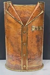 Vtg Umbrella Stand Copper Brass Garbage Bin Can 19 1/2 Tall Mens Butler Tuxedo. Fixed Price $165.99.