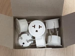 6PK American Usa To European Plug Adapter E/f Schuko Certified. Fixed Price $17.44.