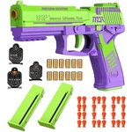 Dreamplay Shell Ejecting Toy Gun, Automatic Pull Back Medium, Usp-green. Fixed Price $33.96.