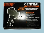 Central Machinery 18OZ, Portable Sand Blaster Gun Kit. Fixed Price $30.00.