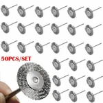 50PACK/SET Stainless Steel Wire Brush For Dremel Rotary Tool Die Grinder Wheel. Fixed Price $10.39.