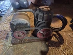 Vintage Brown Speedy Sprayer Air Compressor Model 875-C W/ Hose. Fixed Price $149.99.