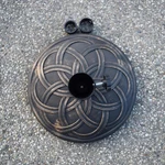 Antique Bronze 33 Lb Patio Umbrella Stand Base With Adapters For Stability. Fixed Price $42.00.
