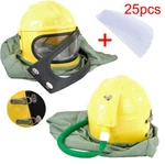 Air Fed Supplied Safety Helmet Hood Protector +25PCS Lens. Fixed Price $98.99.