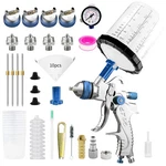 Hvlp Air Spray Gun Kits 1.4/1.7/2.0/2.5MM Nozzles For Cars Primer Painting. Fixed Price $46.54.
