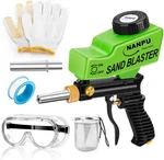 Light-duty Air Sandblaster Gun Kit With Gravity Feed, Metal Nozzle, Plastic Body. Fixed Price $40.41.