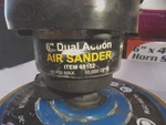 Central Pneumatic 6" Dual Action Air Sander Item 68152. Fixed Price $36.09.