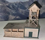 Building: Branchline Sand House, Assembled Craftsman Kit, From Estate. Fixed Price $39.50.