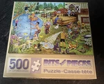 Bits And Pieces 500 Pc Puzzle Summer Fun The Farm Complete Kids Dogs Pond. Fixed Price $9.99.