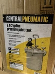 Central Pneumatic 2-1/2 Gallon Air Pressure Paint Tank 60 Psi 1/4"-18 Obo 66839. Fixed Price $124.99.
