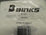 Binks 6-191 Model 21 Gun Kit. Fixed Price $19.99.