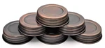 Mason/canning Jar Lids Decorative Farmhouse Copper Finish Regular Mouth Set Of 6. Fixed Price $18.99.