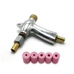 Gun Air Blasting + 5X Ceramic Nozzles For Sandblaster Cabinet. Fixed Price $39.43.