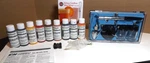 Campbell Hausfeld Air Brush Kit Plus Railroad Paint Set With Extras. Fixed Price $35.99.